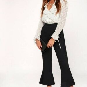 BB Dakota Bell Bottom Flare Knit Pant Leggings in Black NWT BI103192